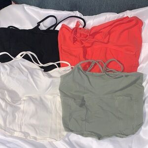 Abound Camisoles in Black, Salmon, White, and Green